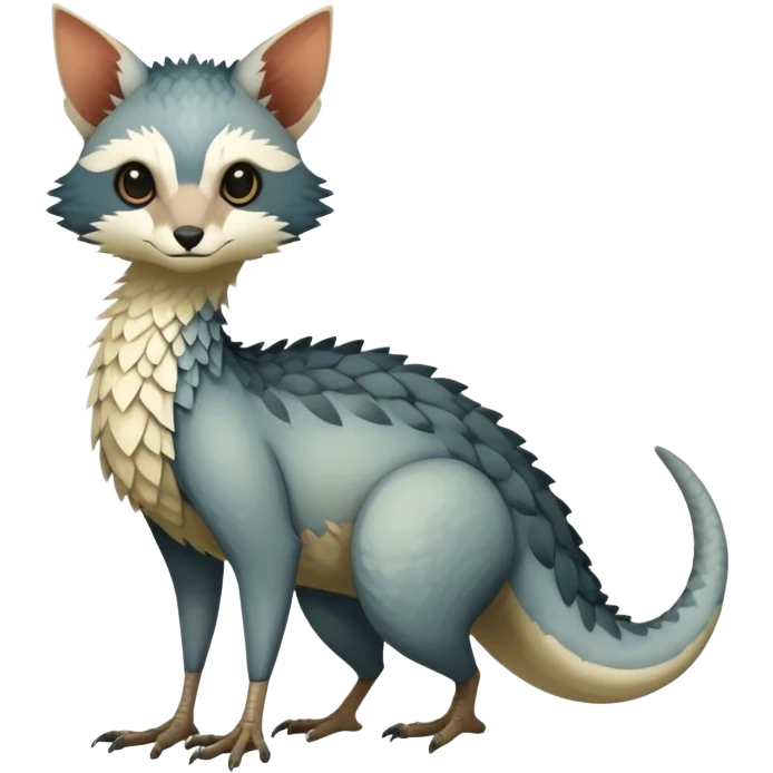 Modern Realistic Rare Fantasy Vernid-Trico-species by LiLaiRa full body emoji