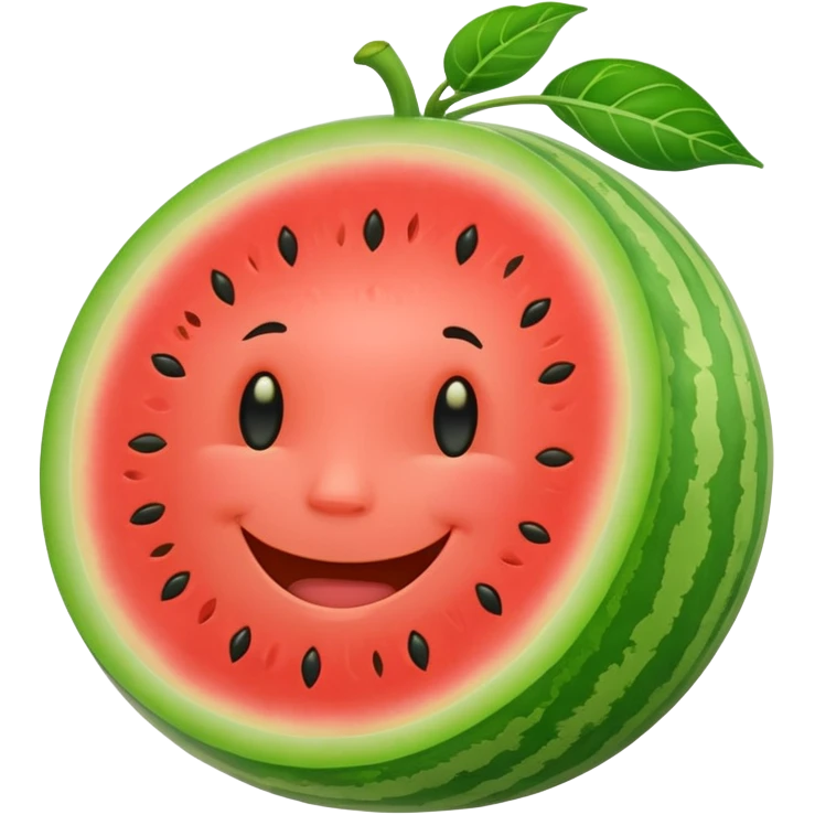 smiling melon emoji