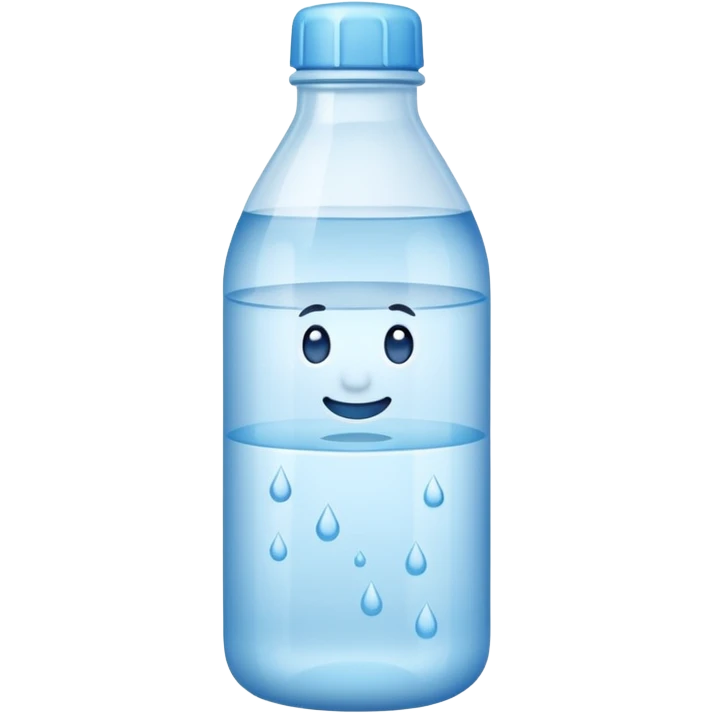 A iphone style bottle of Water emoji emoji