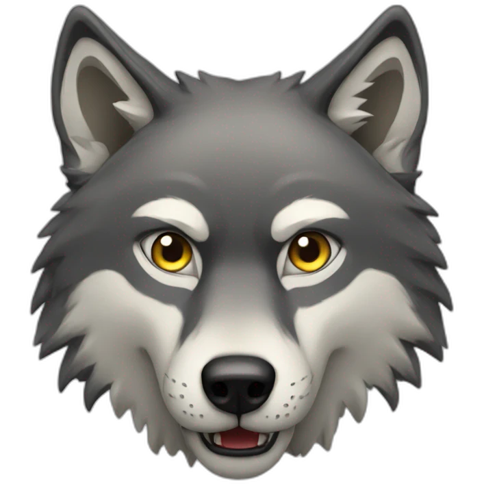 wolf hungry emoji