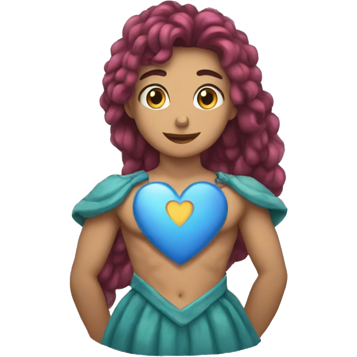 Corazón celeste emoji