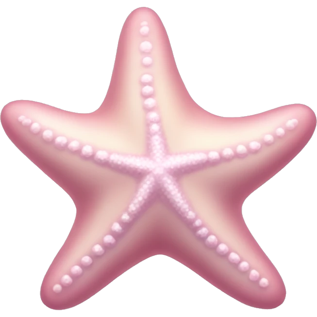 Pastel pink starfish emoji