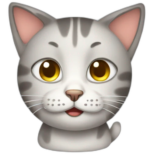 really tired working cat emoji