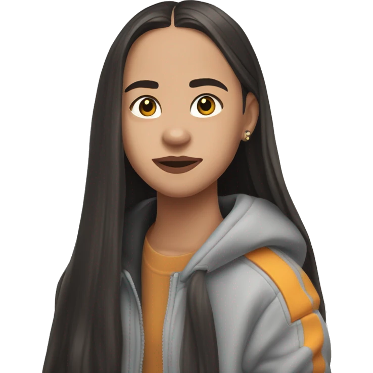 Olivia Rodrigo wearing Billie eilish  emoji