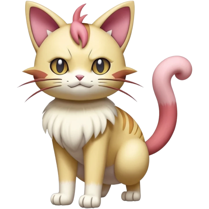 Meowth-Skitty-Pokémon-Fakémon-hybrid-creature (full body) emoji