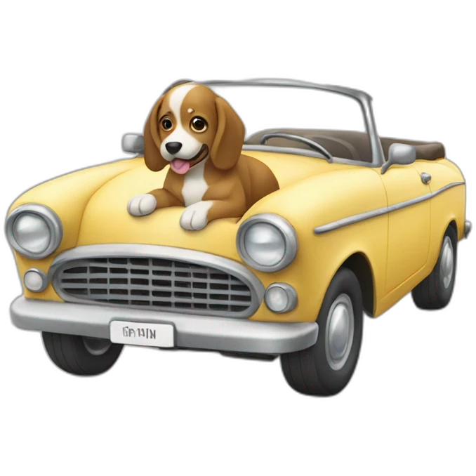 Carro perro emoji