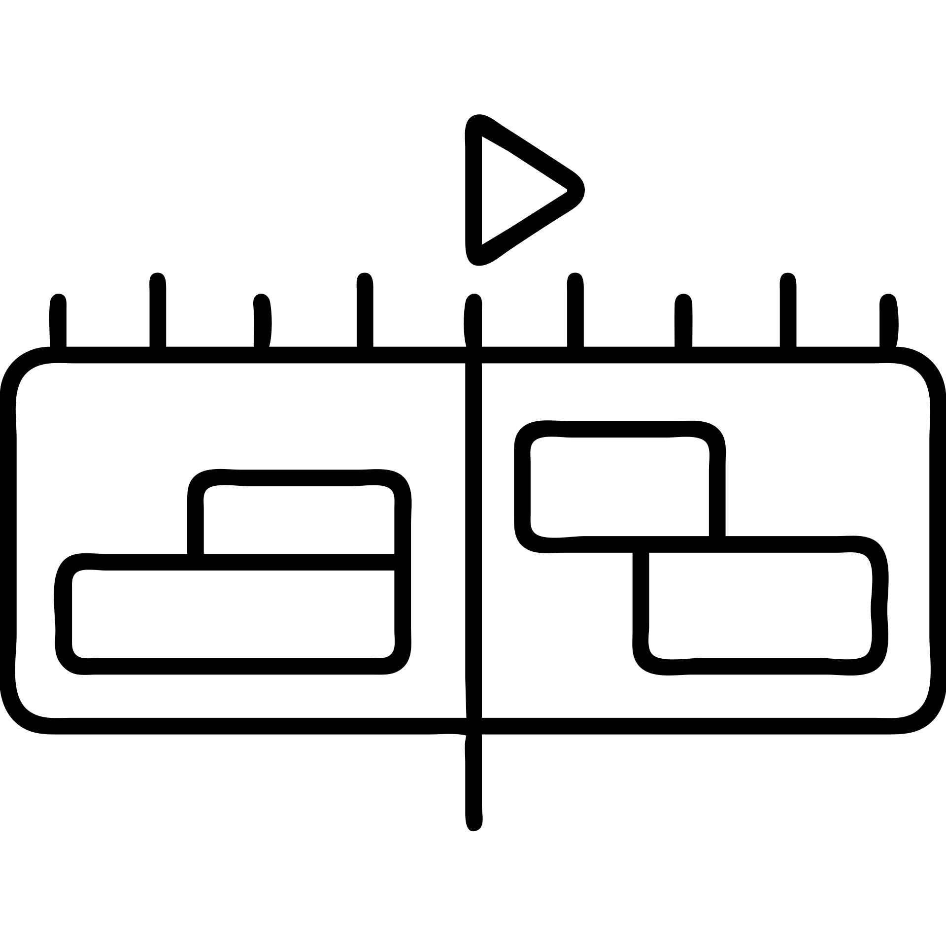 Video editing timeline interface with multiple video clips, time markers, and a playhead cursor emoji