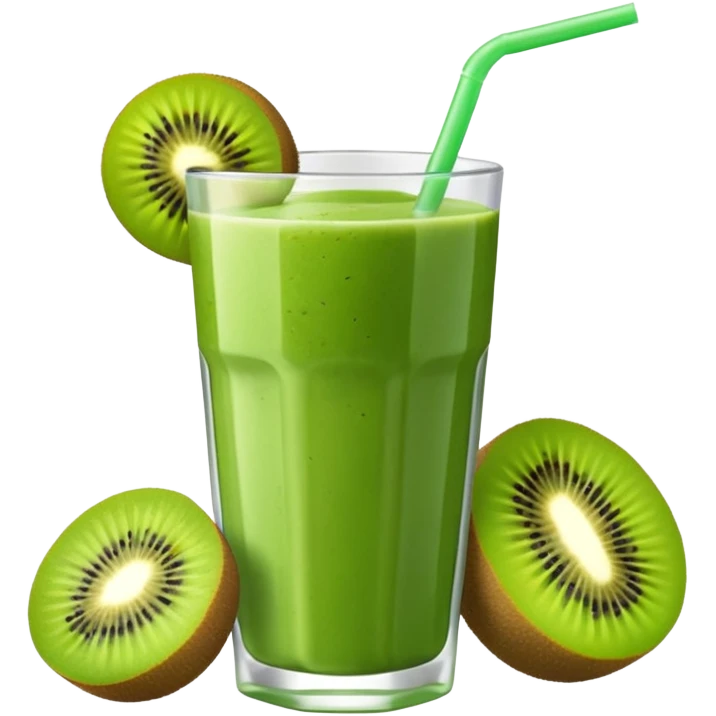 green kiwi smoothie emoji