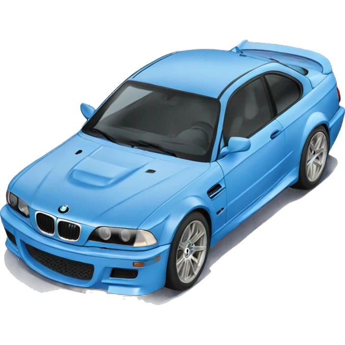 Blue bmw m3 emoji