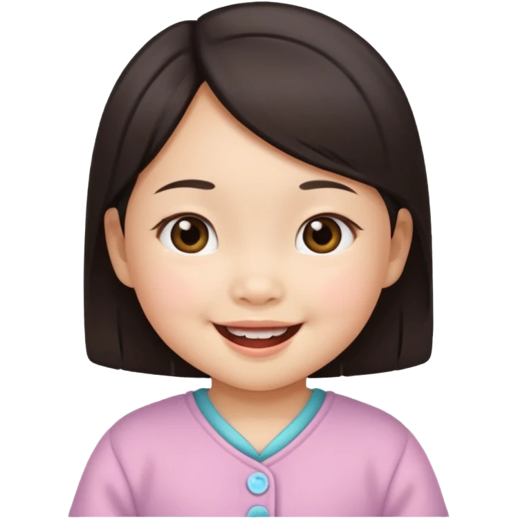 a asian baby girl emoji