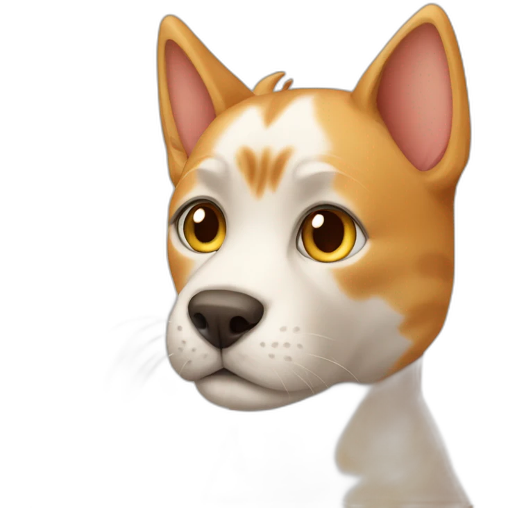 cat with dog emoji