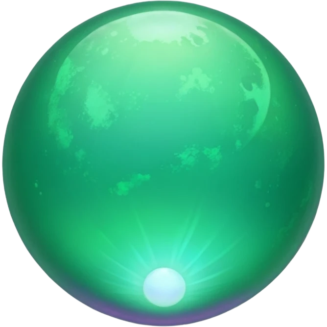 Moon emerald emoji