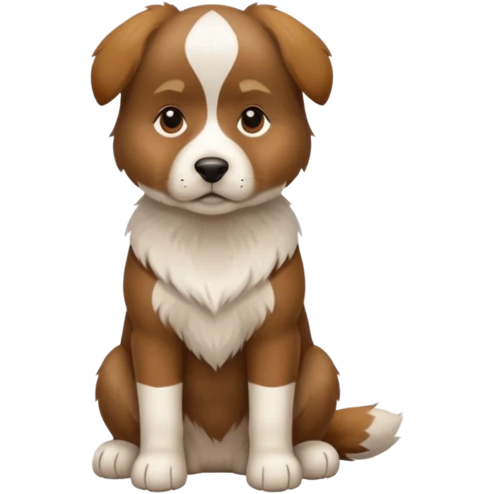 Chien Épagneul breton assis  emoji