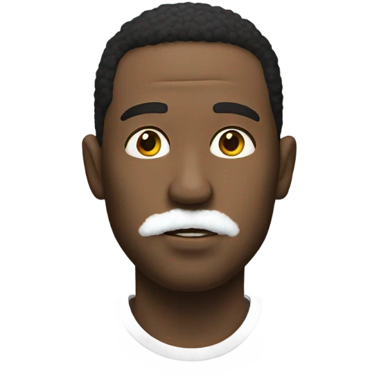 Man with powder on nose emoji