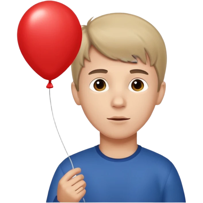 boy with balloon emoji
