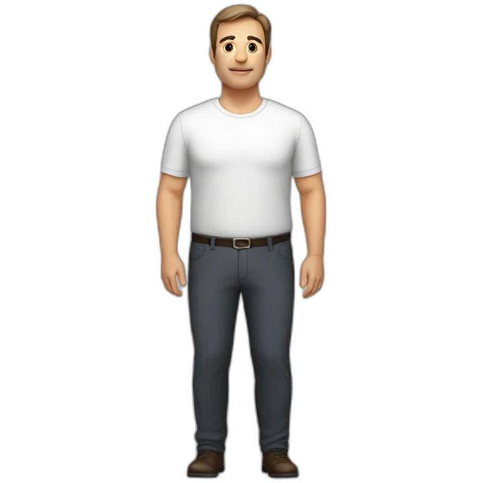 Cuerpo entero, hombre, 50 años, 110 kilos, 1.90 de altura emoji