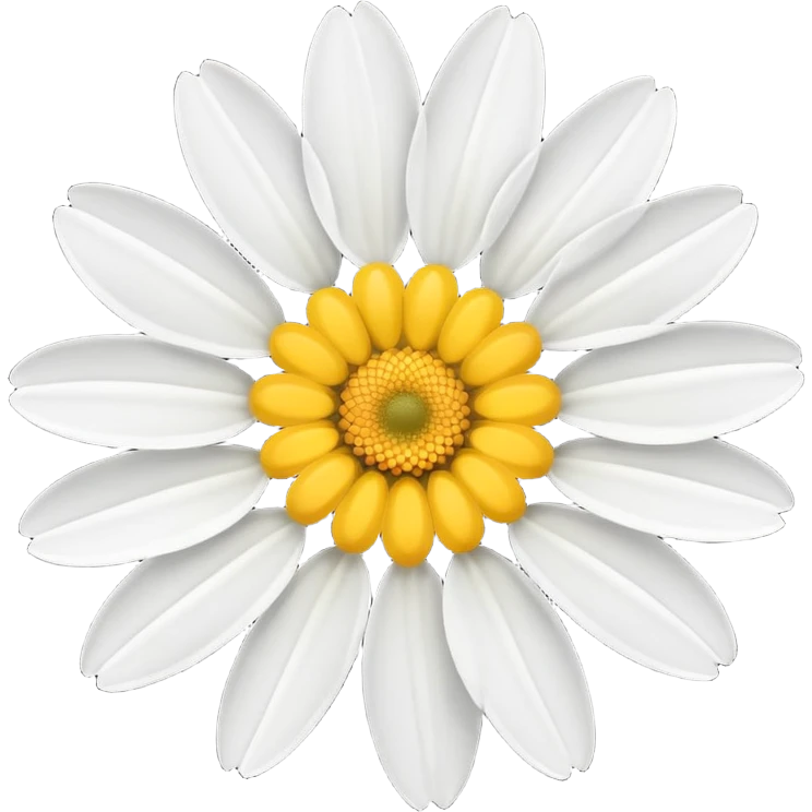 simple daisy flower emoji