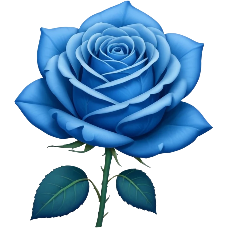 blue rose emoji