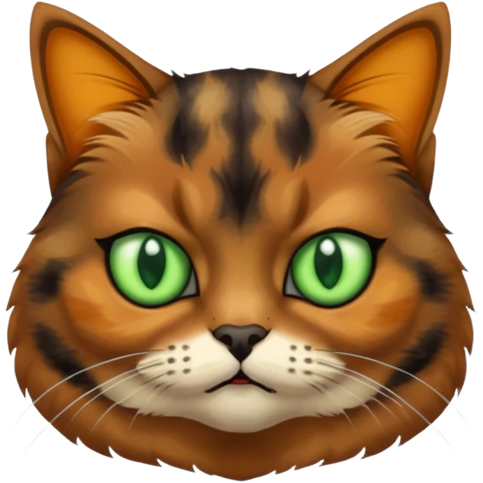 Tortie cat looking mean emoji