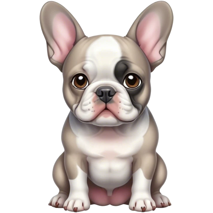 French bulldog Merle colour  emoji