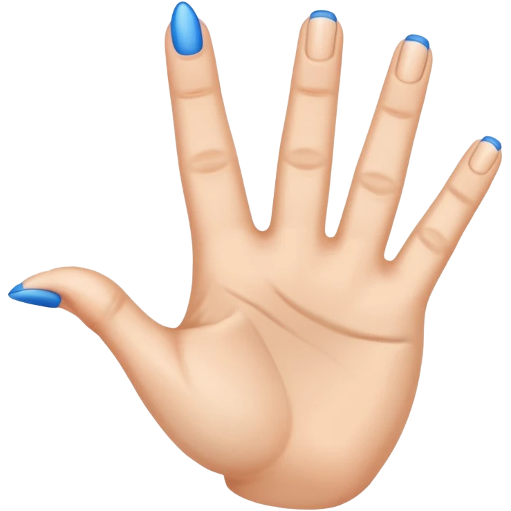 two hands making an M with thumb and pointer finger emoji