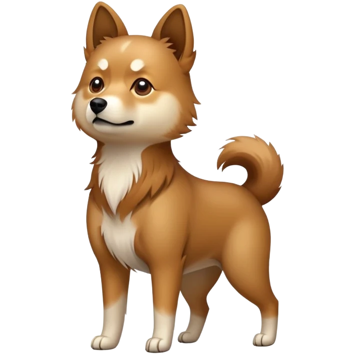 Chinese native dog emoji
