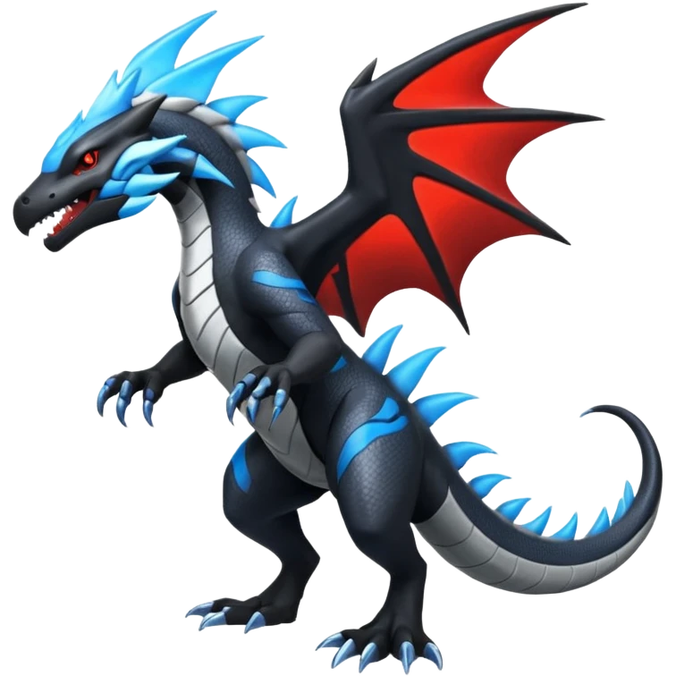 Salandit-Zekrom-Silvally-Nargacuga-fusion (full body) emoji