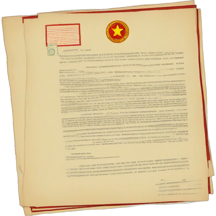 Document with USSR stamp emoji