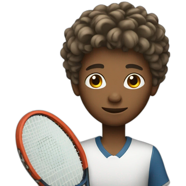 playing tennis boy emoji