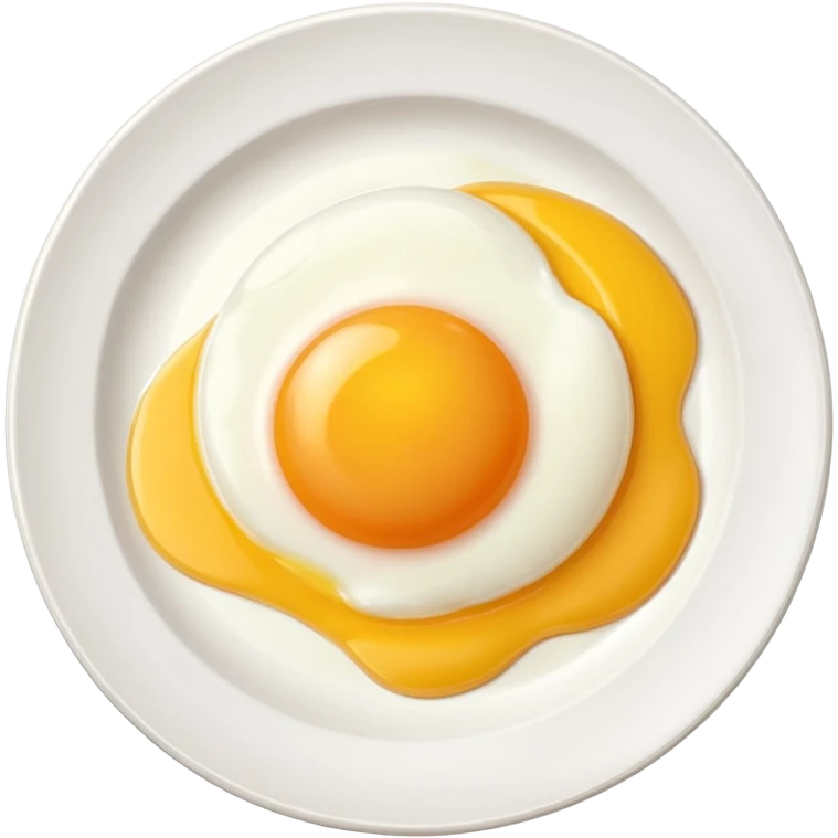 one egg on plate emoji