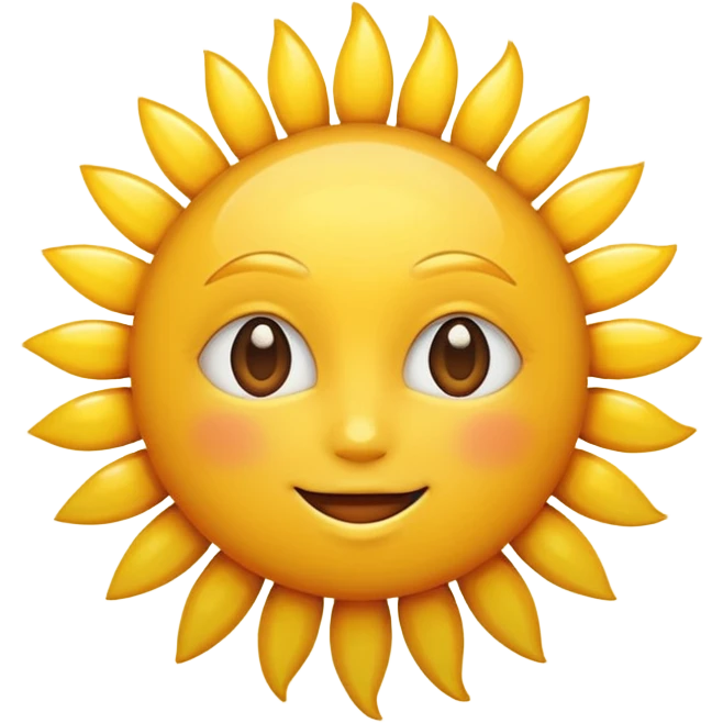 Sun emoji
