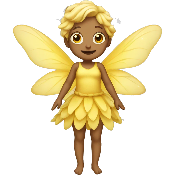 Yellow fairy emoji