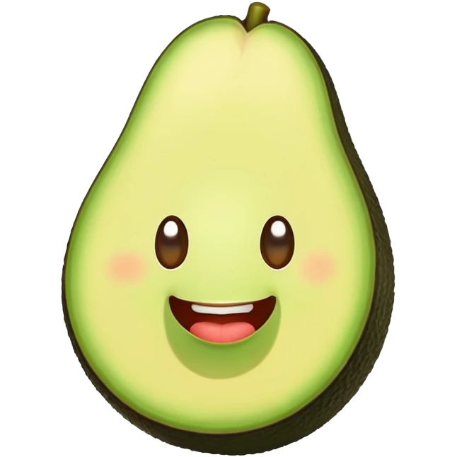  Aguacate con labios emoji