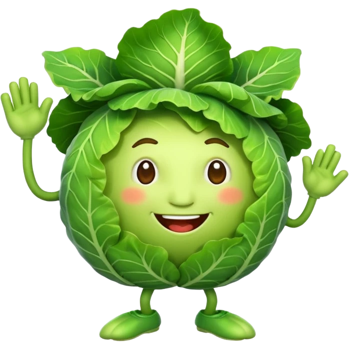 Dancing cabbage  emoji