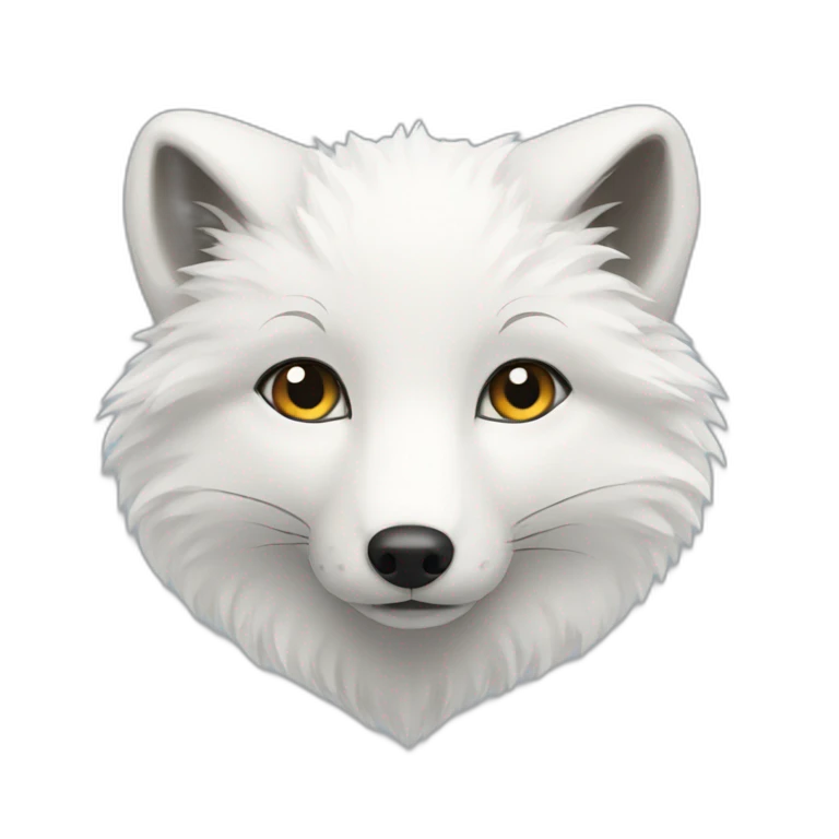 Arctic fox emoji