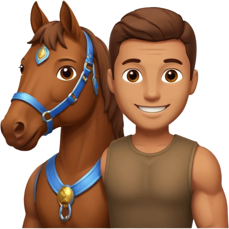 maternity male with horse emoji