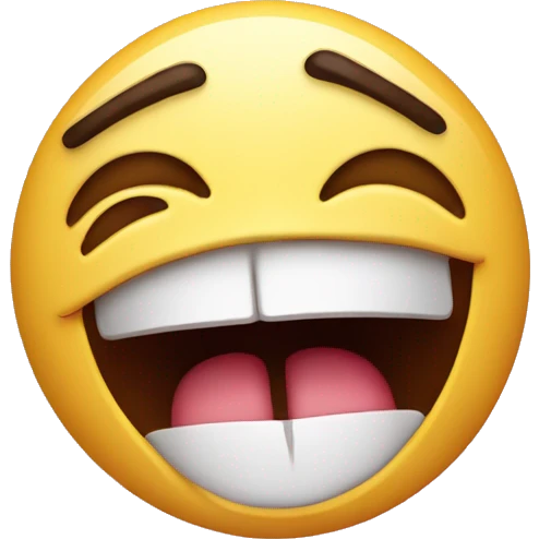 Face with crossed eyes looking up with mouth open and tongue sticking out with drool emoji