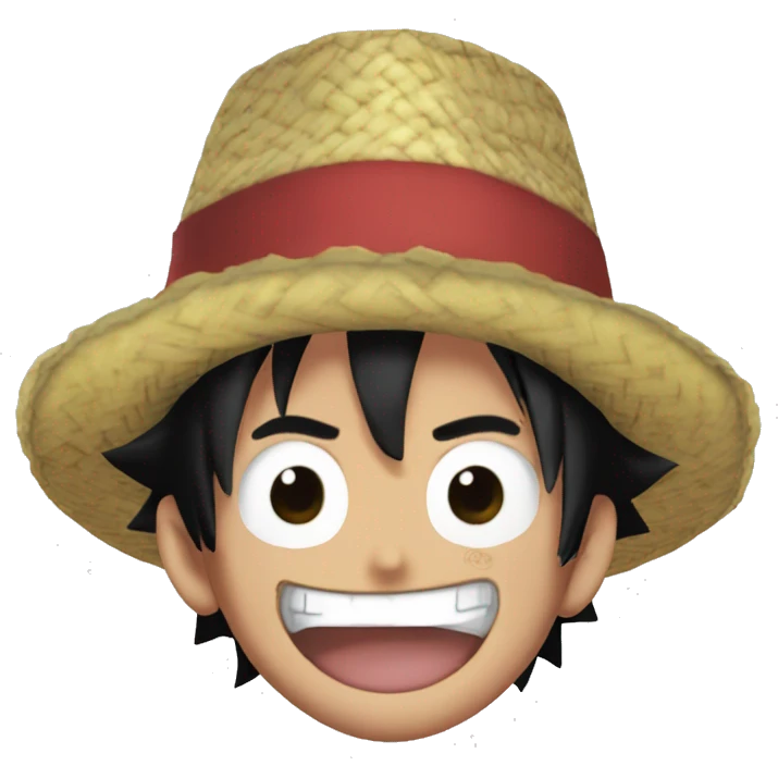 the character monkey d luffy from one piece emoji