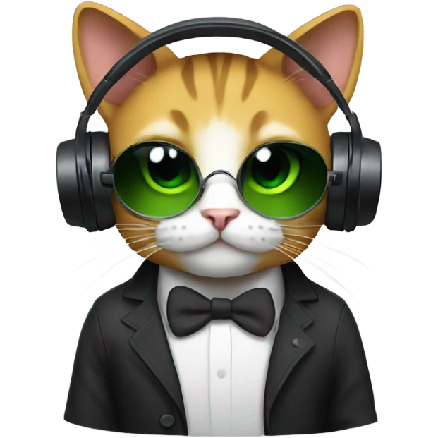 DJ cat emoji