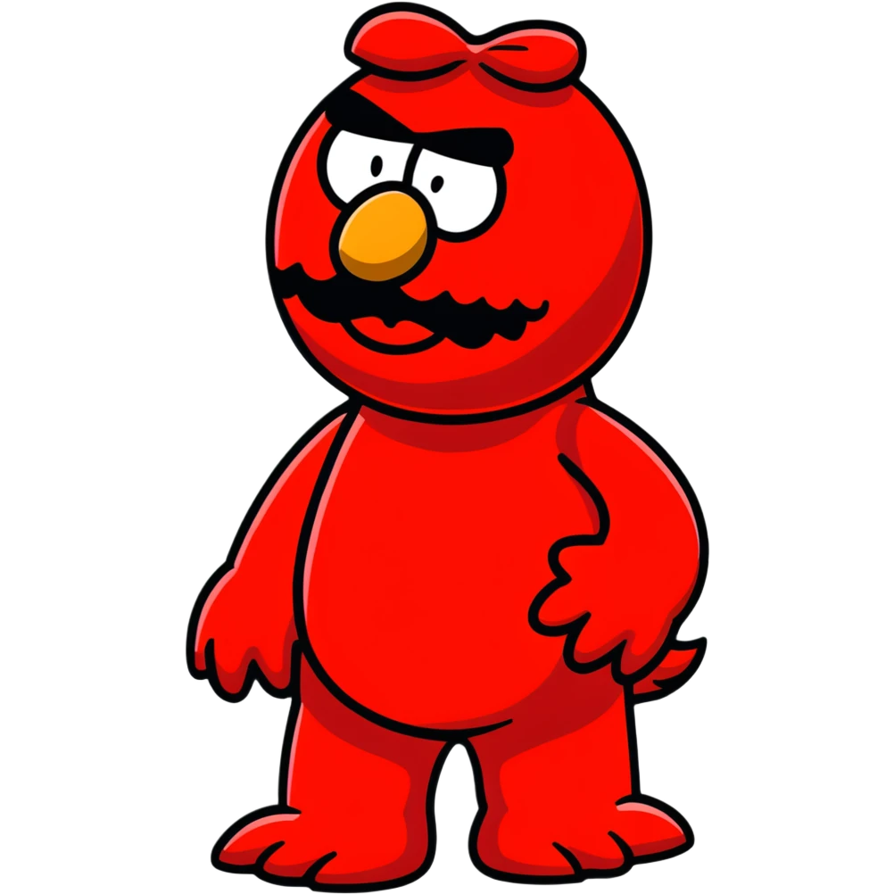 annoyed emo Elmo emoji