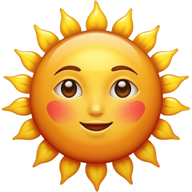 Sun heart emoji