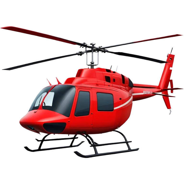Bell 206 - Bell Helicopter (Model Year: 2021) (Iconic colour: Red) emoji