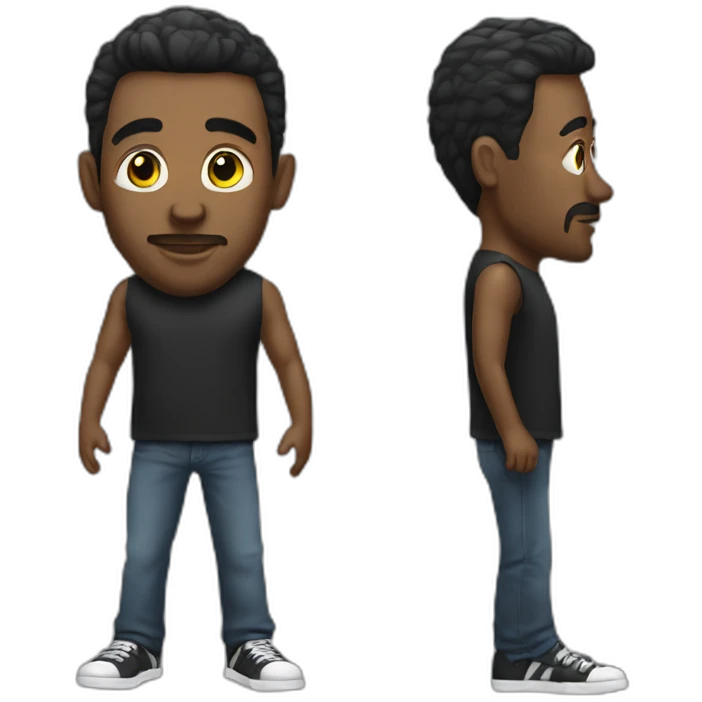tall guy dj with few hair emoji