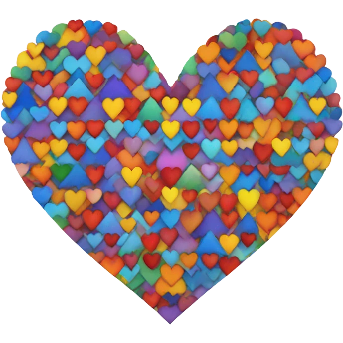 Rainbow heart emoji