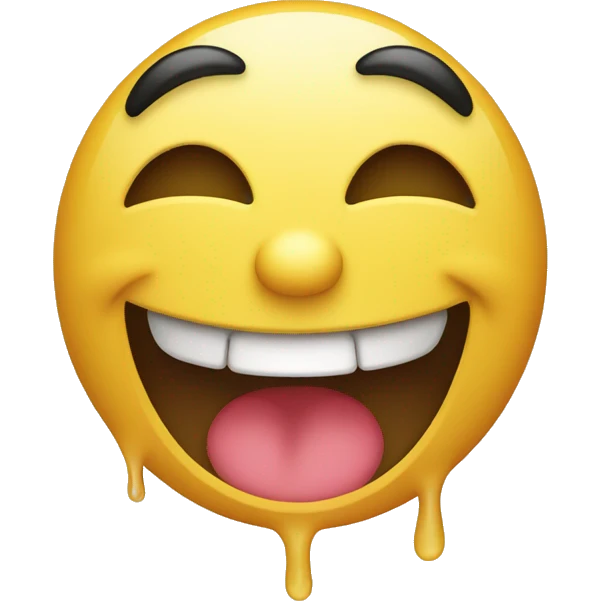 a laughing smiley that also cries a little emoji