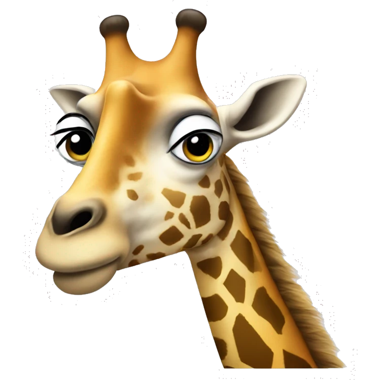 Une girafe qui fais de la musique  emoji