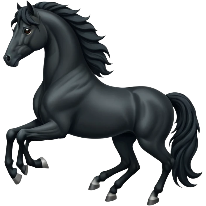 Black Spaniard horse  emoji
