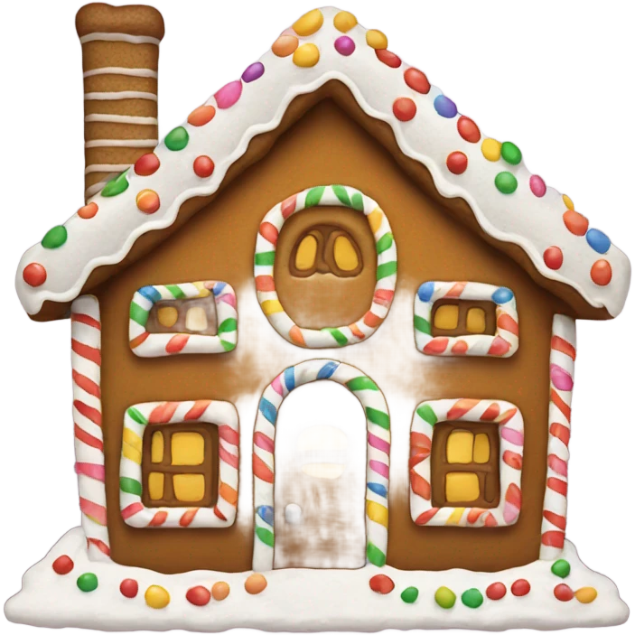 gingerbread house emoji