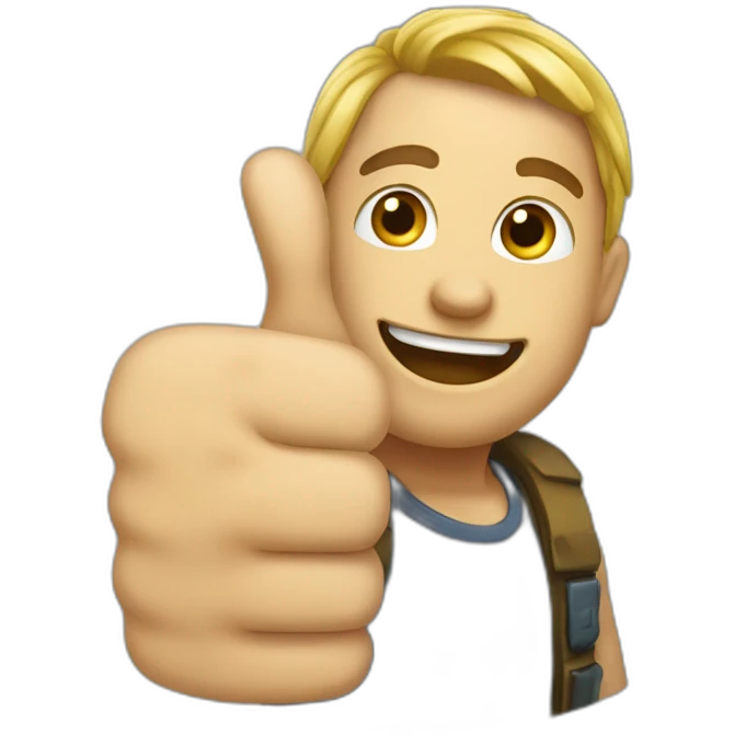 tesak thumbs up emoji