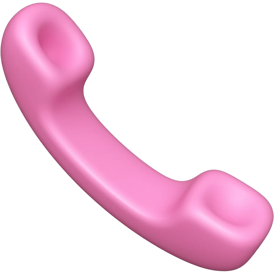 pink phone emoji
